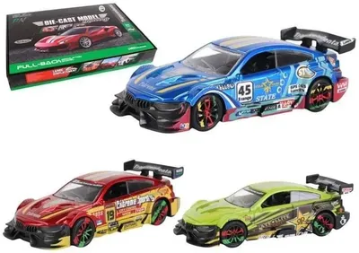 Productafbeelding van Metalen auto, schaal 1:36, Super Sport, modelnummer 2, mix - Pro Kids