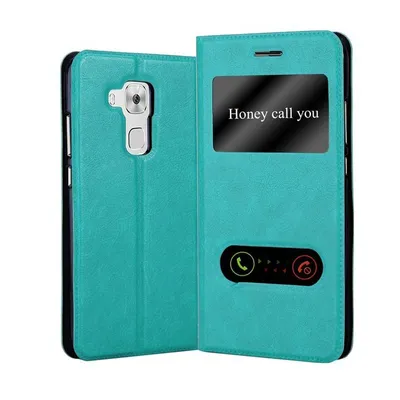 Image de Cadorabo Housse pour Huawei NOVA PLUS Housse turquoise Housse pour portable Book Case Cover Etui