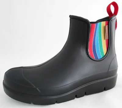 Immagine prodotto di Fischer stivaletto donna in gomma con inserto elasticizzato colorato 201032, misura:38 EU, colore:Nero