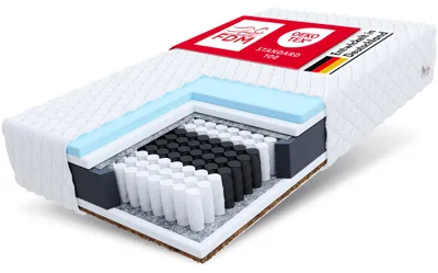 Productafbeelding van FDM Calmera pocketveringmatras, 140x200 cm, matras met 7 zones, hoog elastisch
