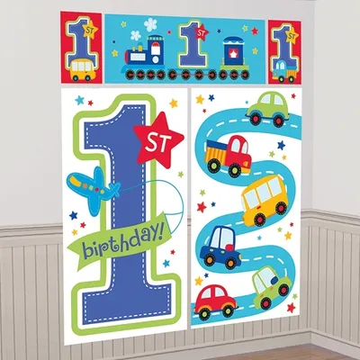 Produktbild von Wanddeko zum ersten Geburtstag 1 Set