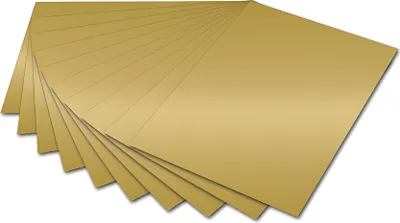 Produktbild von Folia 6166E Fotokarton - 50 x 70 cm, gold glänzend, 10 Blatt