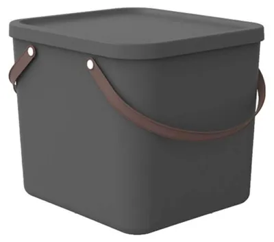 Aufbewahrungsbox 40 l mit Deckel, stapelbar, 40x40x34 cm