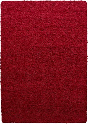 Produktbild von Hochflor Teppich Lux rechteckig, Farbe: Rot, Größe:200x290 cm