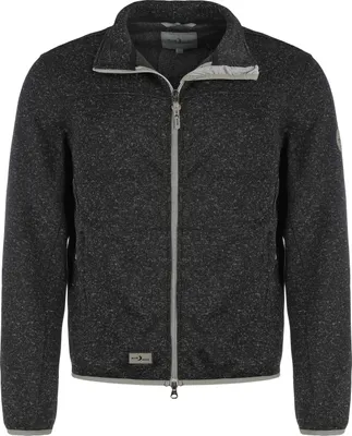 Produktbild von Blue Wave Herren Strickfleecejacke Helge - Fleecejacke Strickoptik Jacke Strickjacke mit Reißverschluss in Anthrazit Größe L