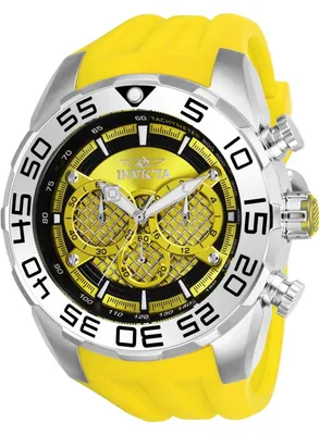 Zdjęcie produktu dla Invicta Speedway 26298 Zegarek Męski - Mechanizm Kwarcowy - Stal Nierdzewna z Żółtą Tarcza - 50 mm