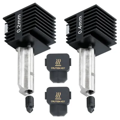 2 Hot Ends mit Stahldüsen 0,4/0,2 mm für A1/A1mini
