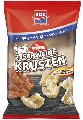 Obrázek produktu pro XOX Vepřové kůže smažené ve vlastním tuku 100g