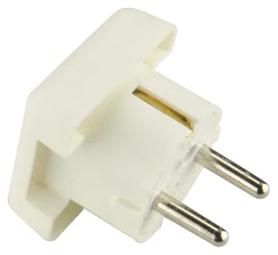 Produktbild von Schutzkontakt-Flächen-Stecker seitliche Einführung weiß