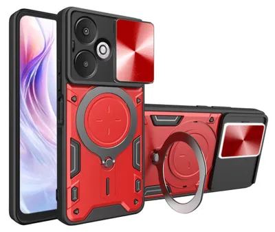 Produktbild von Techsuit CamGuard Pro Back Cover Hülle für Xiaomi Redmi 13C 5G - Rot