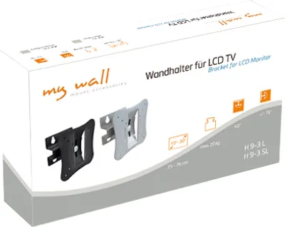 Zdjęcie produktu dla Uchwyt ścienny My Wall do telewizorów LCD dla ekranów 10" - 30" (25 - 76 cm), obciążenie do 20 kg