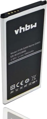 Produktbild von vhbw Akku Ersatz für Samsung EB-BG850BBC, EB-BG850BBU, EB-BG850BBE für Handy Smartphone Telefon (1860 mAh, 3,85 V, Li-Ion)
