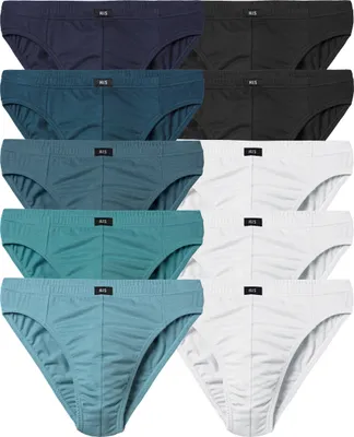 Produktbild von H.I.S. Slip 10 er-Pack hellblau, hellpetrol, petrol, dunkelpetrol, navy, weiß, schwarz Größe 6 (L)