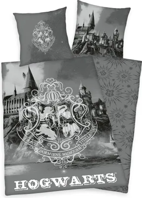 Produktbild von Dwustronna pościel Renforce - szara - bawełna - 135 x 200 cm - z zamkiem błyskawicznym