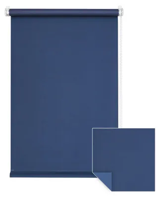 Produktbild von Verdunkelungsrollo Fenster ohne Bohren Klemmfix 60x150cm dunkelblau VICTORIA M