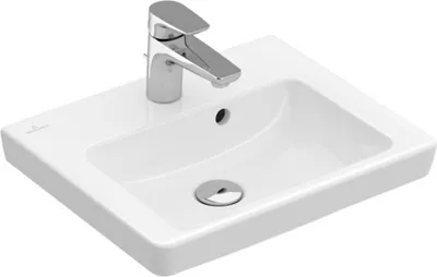 Produktbild von V&B Handwaschbecken Subway 2.0 we C+, 50x40cm, mit Hahnloch, Überlauf