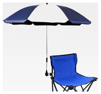 Produktbild von Sonnenschirm für Stühle mit verstellbarer Klemme, Regenschirm für Terrassenstühle, Strandstühle, Liegestühle, Rollstühle und Golfwagen