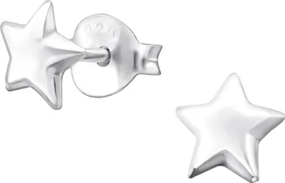 Produktbild von Ohrringe Ohrstecker 925 Sterling Silber mit Stern
