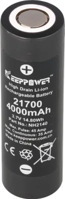 Obrázek produktu pro Li-Ion baterie INR21700, 4000 mAh, 3,7 V, 70 × 21,7 mm, vysoký odběr