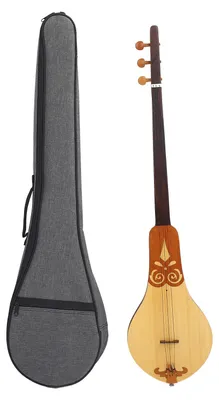 Obrázek produktu pro Dulcimerová kytara, smrk a mahagon, 3strunný přenosný dulcimer pro cvičení a vystoupení
