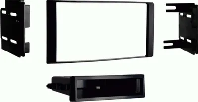 Zdjęcie produktu dla Front radioodtwarzacza samochodowego 2-DIN z schowkiem, kompatybilny z Nissan Micra/Note/Versa, czarny