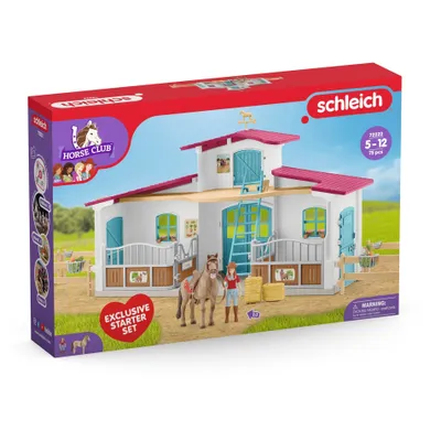 Obrázok produktu pre schleich HORSE CLUB 72222, Farma, Buildings, Horse Stable, Horse with rider, Horses, 5 rok / roky, Viacfarebný, Plast