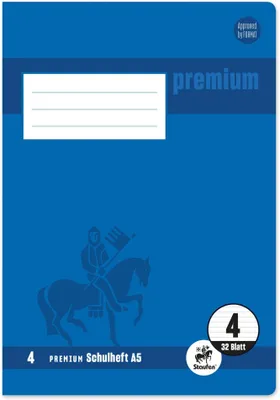 Produktbild von Schulheft Premium A5 32 Blatt liniert Packung mit 20 Stück