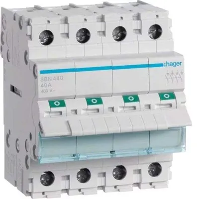 Image de SBN440 Interrupteur-sectionneur 40A 4P 4M 400V AC
