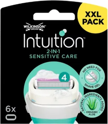 Zdjęcie produktu dla Ostrza do maszynki do golenia Wilkinson Intuition 2 w 1 Sensitive Care - 6 ostrzy - 1 szt