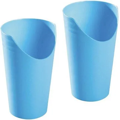 Produktbild von Trinkhilfeglas - Trinkglas - Dysphagie-Trinkglas - 2 Stück - Trinkglas für Senioren - Trinkglas für Dysphagie