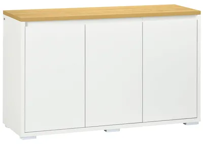 Immagine prodotto di Mobile Multiuso 120x37x75 cm in Truciolato Bianco e Legno