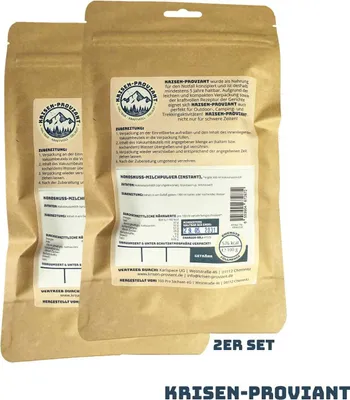 Produktbild von Krisen-Proviant - 2er-Set  Kokosnuss-Milchpulver Kokosmilch instant Notvorrat