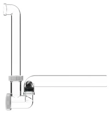 Obrázek produktu pro HL Hutterer & Lechner HL136T, kulový kondenzační sifon, DN40, průhledný, výstup vodorovný, přípojka 5/4" nebo trubka o průměru 12–18 mm, pro použití na sací straně, 1 ks.