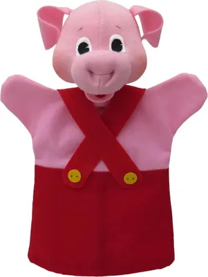 Produktbild von Schweinchen 26 cm rot, Handpuppe
