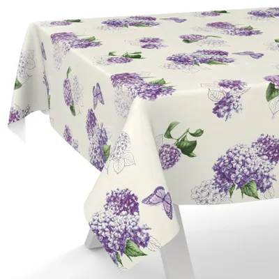 Immagine prodotto di Tovaglia in tessuto plastificato, lavabile, idrorepellente, dimensioni 140 x 160 cm, forma rettangolare, bordi rifiniti