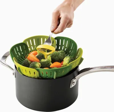 Obrázek produktu pro Napařovač Joseh Joseph Bloom 45030, skládací, bez BPA, zelený