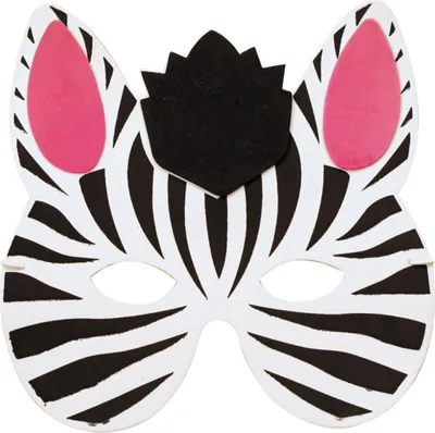 Produktbild von Maske Zebra für Kinder - Einheitsgröße