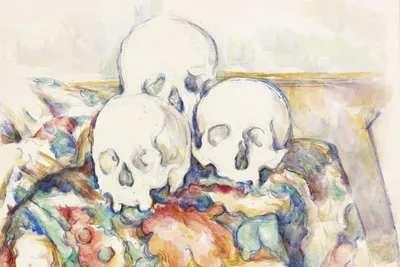 Obrázok produktu pre Plakát 30x20cm Tri lebky, Paul Cezanne Vintage do Salonu