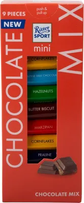 Produktbild von Ritter Sport Schokoladen-Mini-Mixturm 150 Gramm