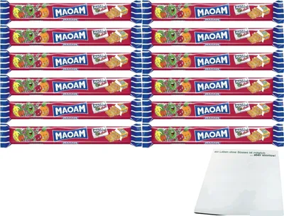 Produktbild von Maoam Bloxx 5 Geschmackssorten 12er Pack (60x22g Packung) + usy Block