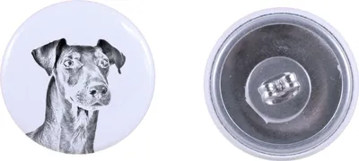Produktbild von Manchester Terrier - einzigartige Hund-Ohrringe, Ihr Haustier als Schlüsselanhänger, Eigenmarke Art-Dog