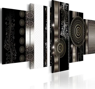 Produktbild von Modernes Wandbild 020101-229 (150x75) - 5 Teilig Bilder Fotografie auf Vlies Leinwand Foto Bild Dekoration Wand Bilder Kunstdruck Vogel Abstrakt