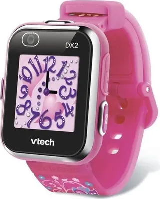 Image de Montre Connectée Enfant VTech Kidizoom Smartwatch DX2 Rose, Montre Photos et Vidéos, Double Objectif, 8 Jeux, Podomètre, Rechargeable USB