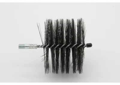 Produktbild von Rohrbürste rund - M12 - Ø 120 mm - 0,40 mm - Stahl glatt