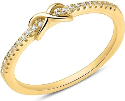 Produktbild von Ring 925er Silber vergoldet Unendlichkeitssymbol SR0309