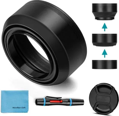 Obrázok produktu pre 62mm gumová clona na objektív slnečná clona na objektív univerzálny fotoaparát