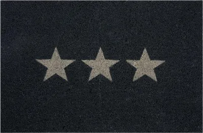 Produktbild von Fußmatte Stars Kokos dunkelgrau, 40 x 60 cm