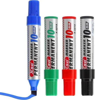 Immagine prodotto di Pennarelli indelebili impermeabili con punta da 3 a 10 mm, disponibili in 4 colori