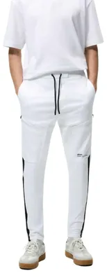 Produktbild von Zara Herren Jogger Hose weiß bequem Baumwolle L