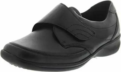 Produktbild von Waldläufer Millu-S, Ortho-Tritt, Glattleder / Stretch, schwarz, Weite M, Klettverschluss M54306-301- 37